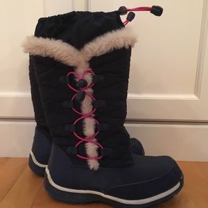 Lands End snowflake winter boots; exc condition